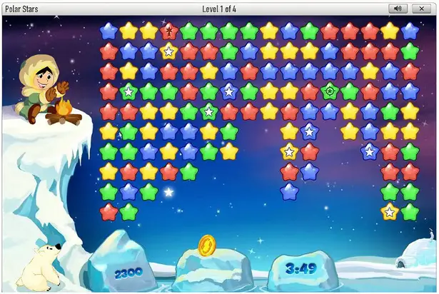 Cold, Colder, Polar Stars - GameDuell's Galactic New Game